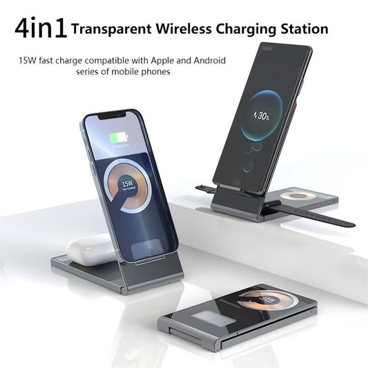 4 in 1 Magnetic 15W Wireless Charging Station