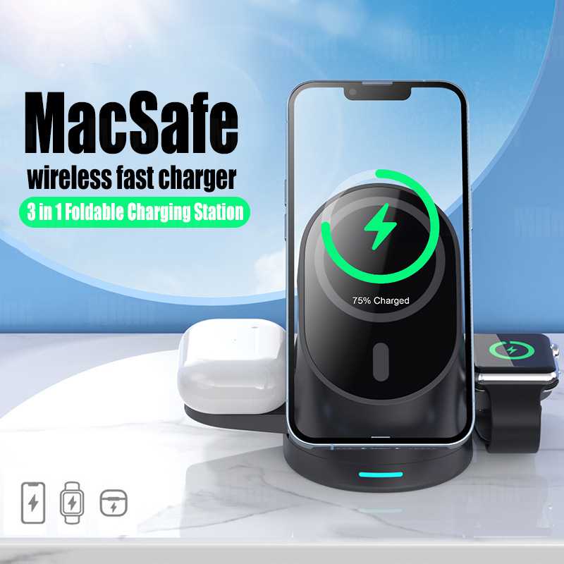 3 in 1 15W Wireless Charging Station