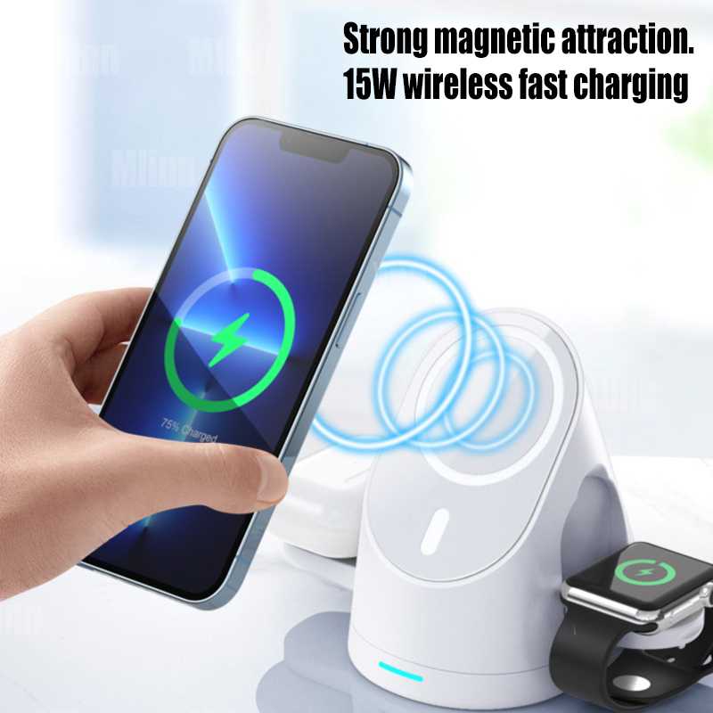 3 in 1 15W Wireless Charging Station
