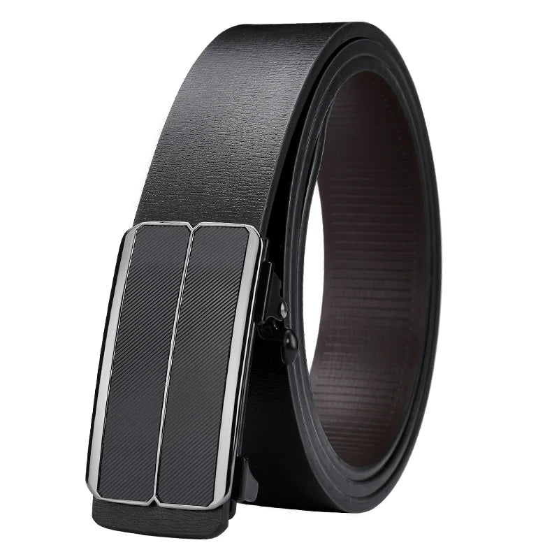 OYIFAN Men’s Automatic Leather Ratchet Belt – Adjustable & Stylish┃MB399