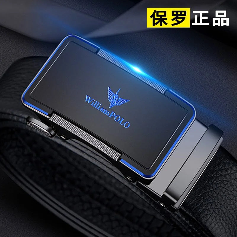 Men's Leather Belt with Automatic Buckle - Stylish & Durable┃MB397