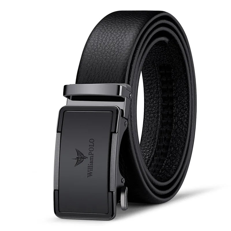 Men's Leather Belt with Automatic Buckle - Stylish & Durable┃MB397