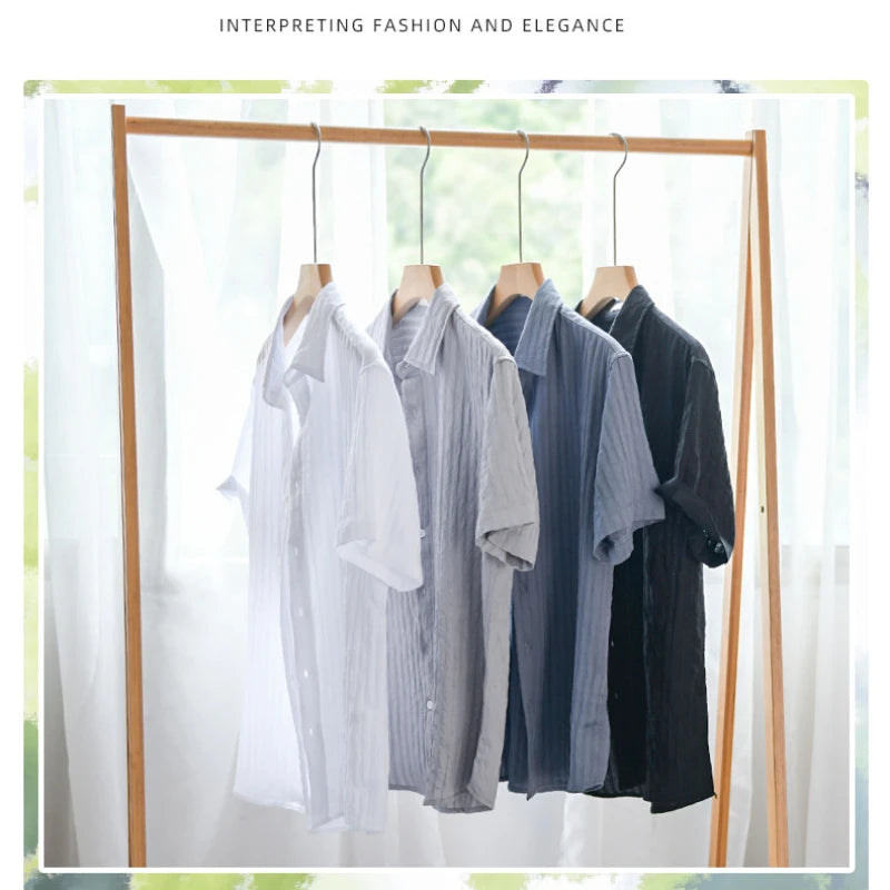Men's Casual Solid Summer Shirt - Short Sleeve┃MSH300
