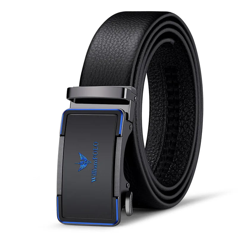 Men's Leather Belt with Automatic Buckle - Stylish & Durable┃MB397