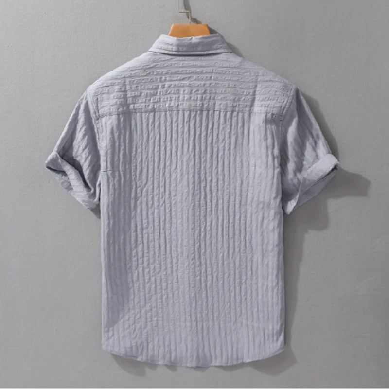 Men's Casual Solid Summer Shirt - Short Sleeve┃MSH300