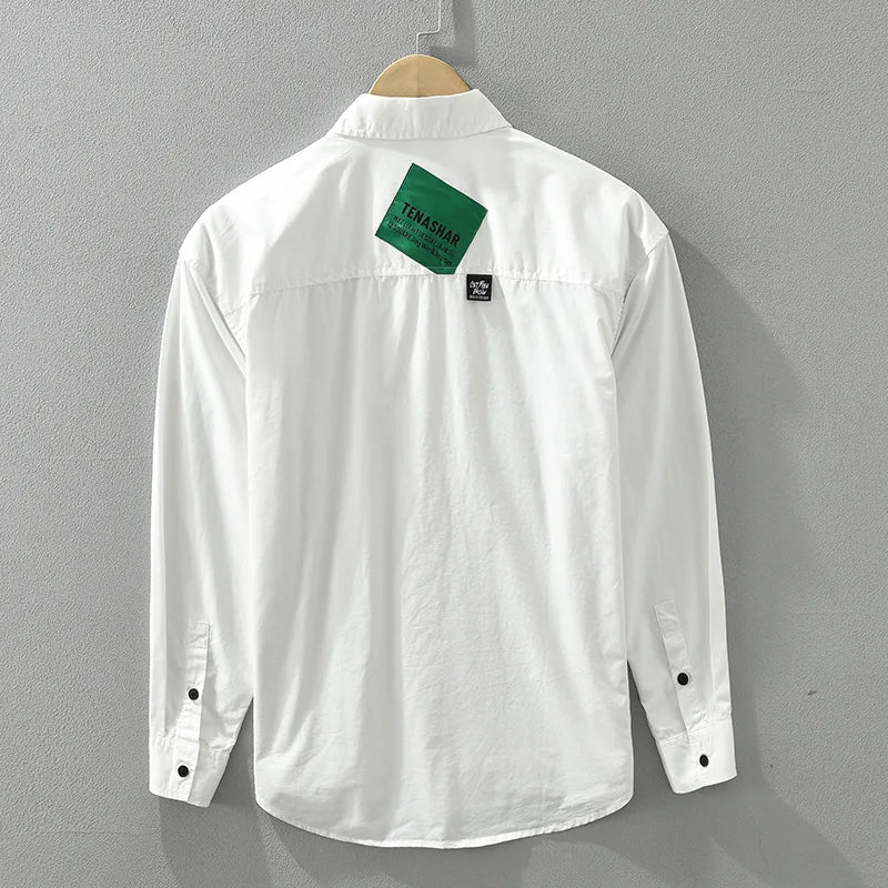 Men's Spring Cotton Long Sleeve Shirt - Casual & Soft┃MSH305