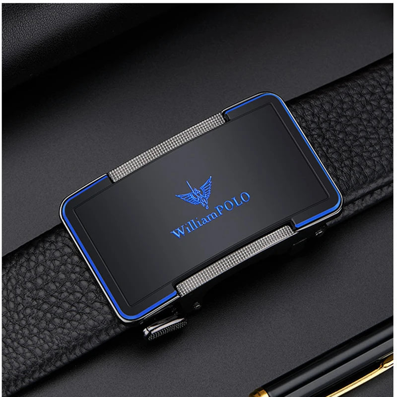 Men's Leather Belt with Automatic Buckle - Stylish & Durable┃MB397