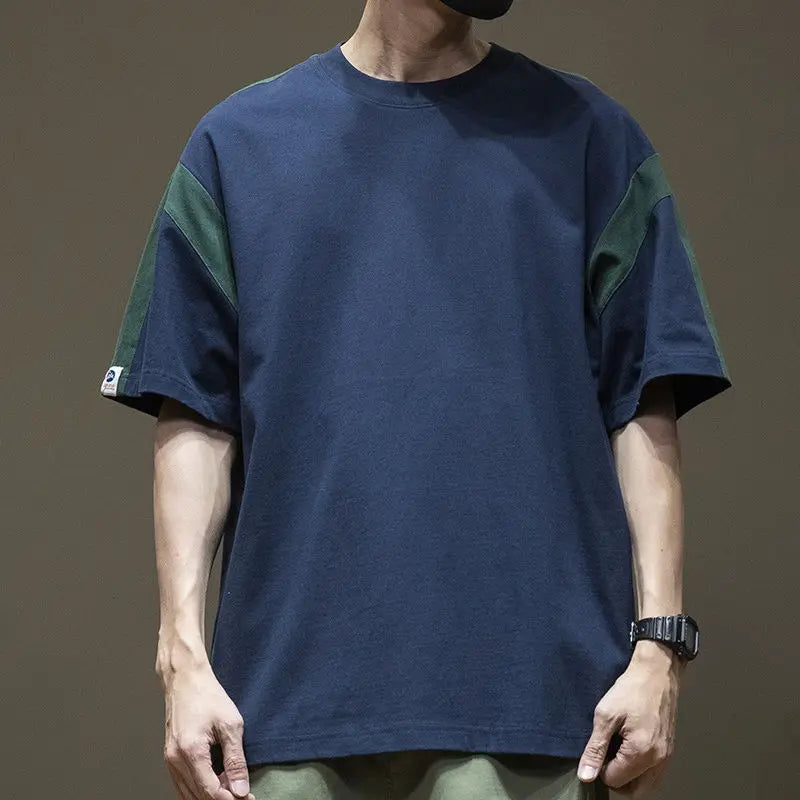 Men's Patchwork Contrast T-Shirt - Casual Summer Tops┃MTSH301
