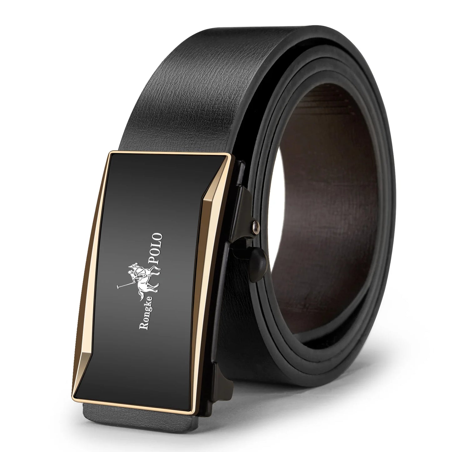 OYIFAN Men’s Automatic Leather Ratchet Belt – Adjustable & Stylish┃MB399