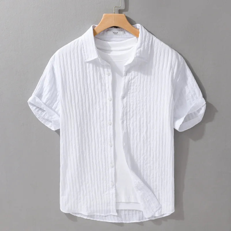 Men's Casual Solid Summer Shirt - Short Sleeve┃MSH300