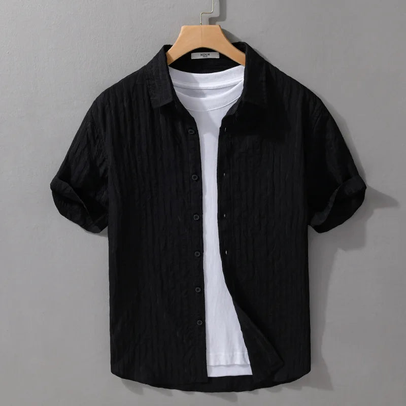 Men's Casual Solid Summer Shirt - Short Sleeve┃MSH300