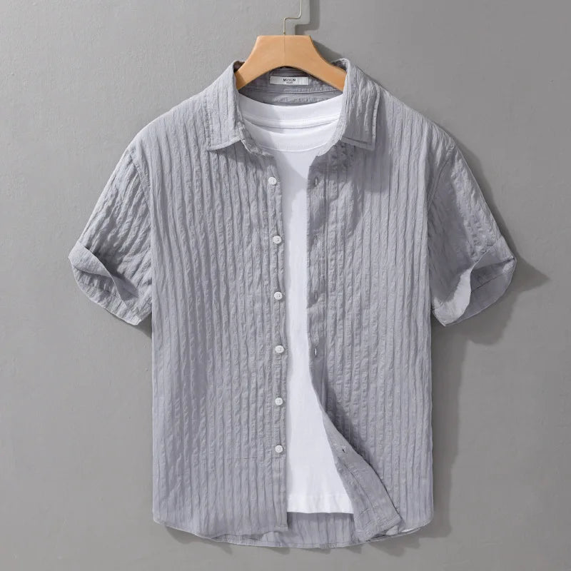 Men's Casual Solid Summer Shirt - Short Sleeve┃MSH300