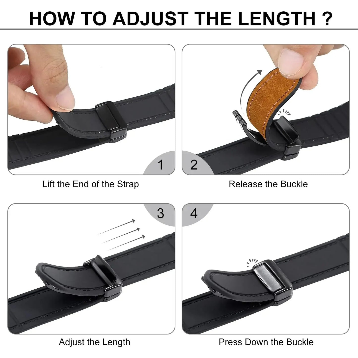 Magnetic Leather Strap for Apple Watch (All Series) | WS904