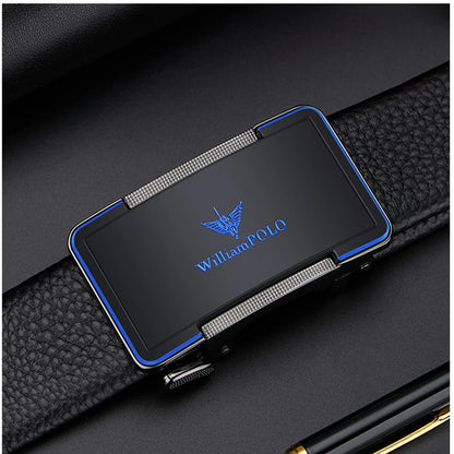 Men's Leather Belt with Automatic Buckle - Stylish & Durable┃MB397