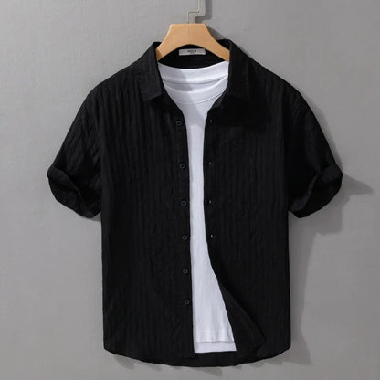 Men's Casual Solid Summer Shirt - Short Sleeve┃MSH300
