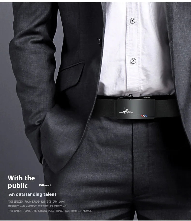 OYIFAN Men’s Automatic Leather Ratchet Belt – Adjustable & Stylish┃MB399
