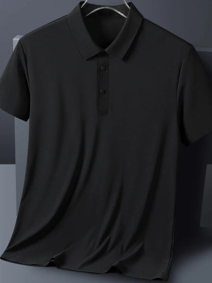 Men's Summer Polo Shirt - Ice Silk, Quick-Dry, Breathable┃MPSH497