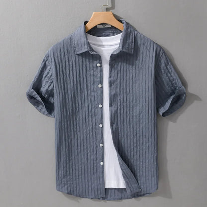 Men's Casual Solid Summer Shirt - Short Sleeve┃MSH300