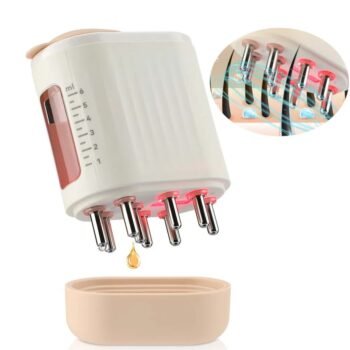 2-in-1 EMS Scalp Massager & Hair Oil Applicator Brush