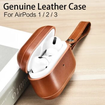 Genuine Leather Airpods Case┃AC998