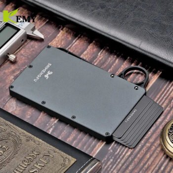 KEMY RFID Blocking Metal Cardholder for Men - Slim & Minimalist Design┃CH697