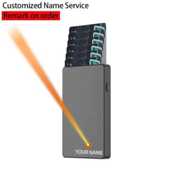 Personalized Carbon Fiber RFID Wallet for Men – Business Card Holder┃CH698