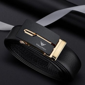 Men’s Leather Automatic Buckle Business Belt┃MB381