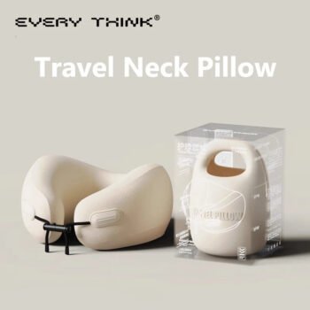 EVERYTHINK U-Shaped Memory Foam Travel Pillow for Neck Support┃NP153