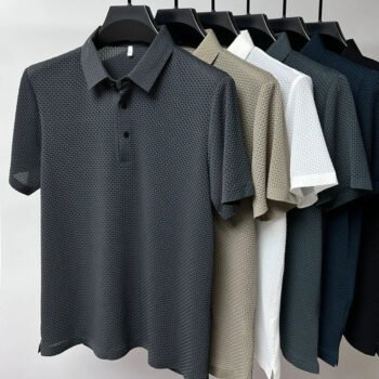 Men's Ice Silk Polo Shirt - Summer Cooling T-Shirt┃MPSH496